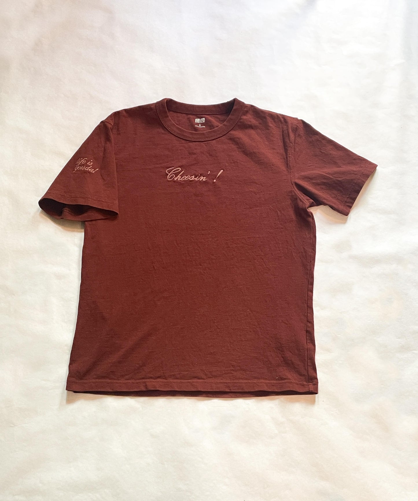 Cheesin' Tee - Deep Red - Small