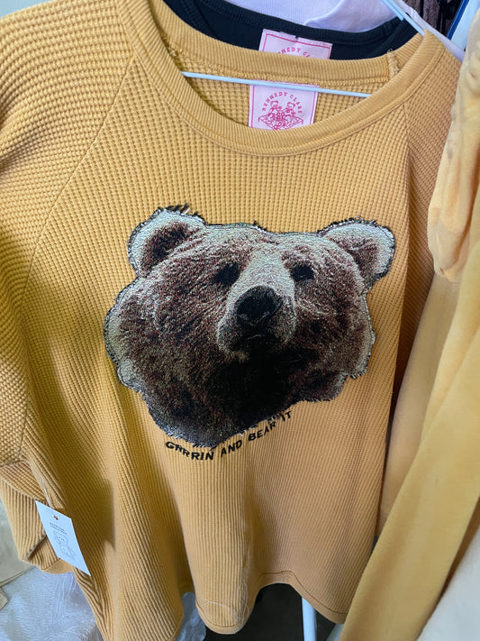 Grrrin & Bear It Crewneck - One Size